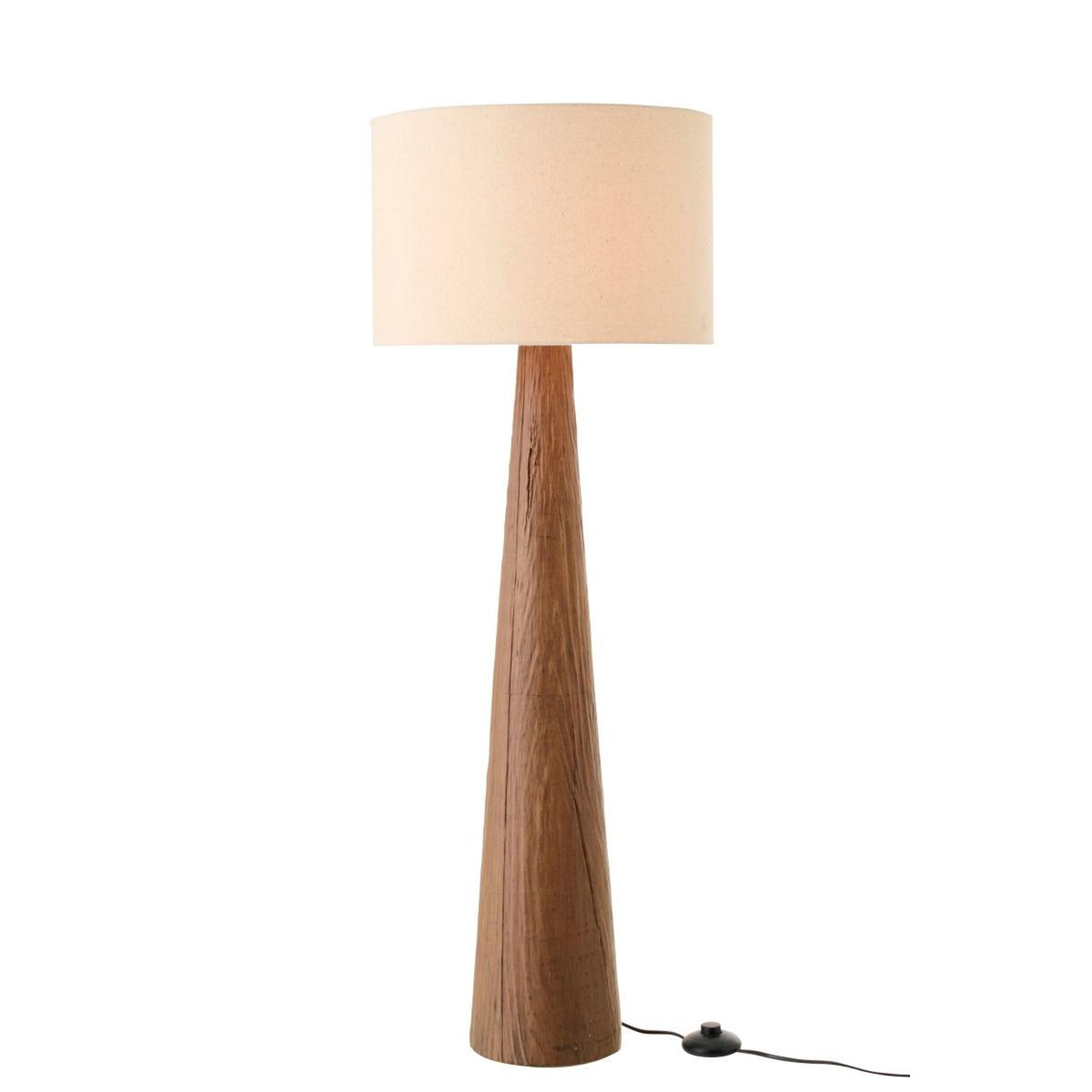 Voir la diapositive 3 : J-LINE Lampadaire en Céramique  Melina  102cm Marron
