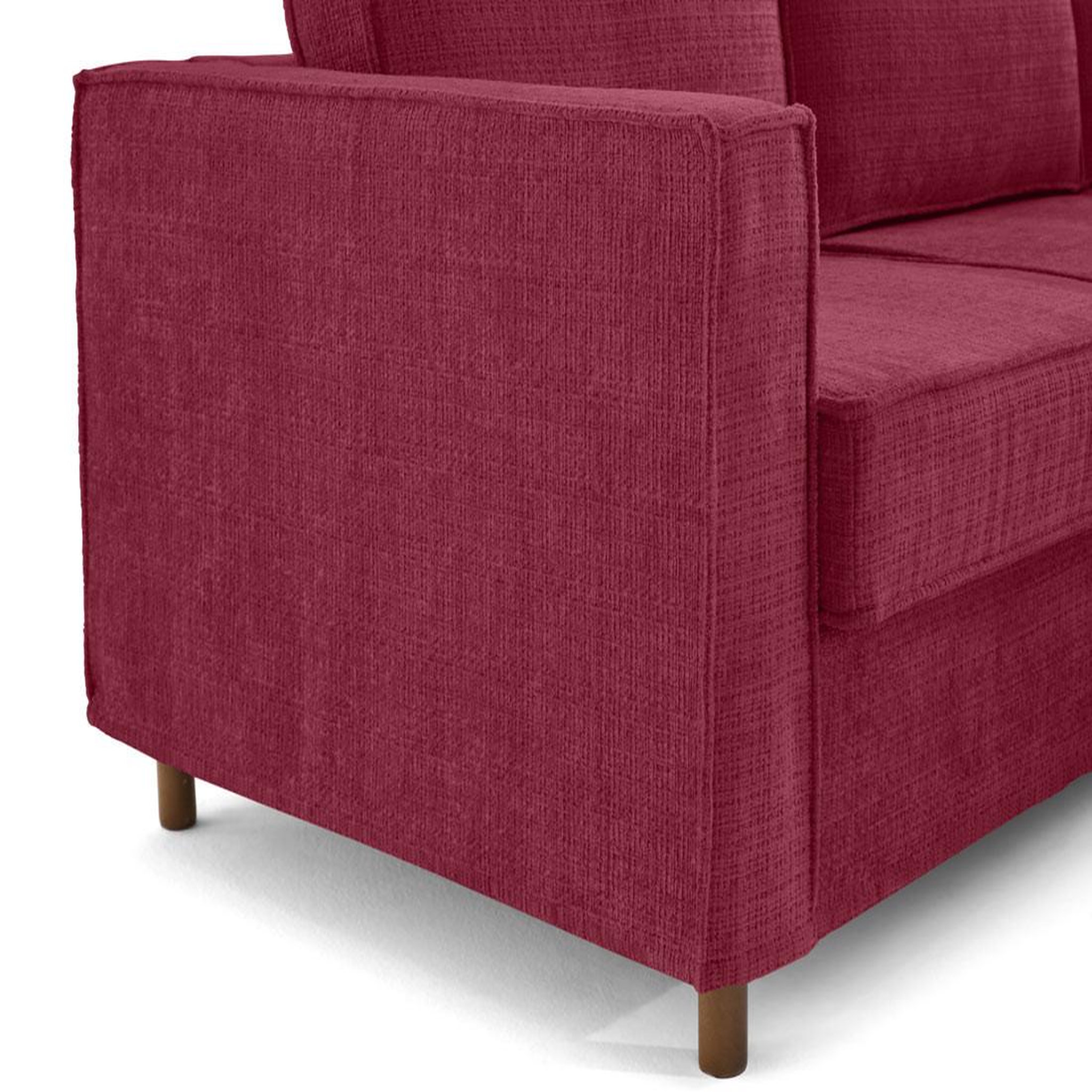 Voir la diapositive 6 : LISA DESIGN Jake - canapé déhoussable d'angle droit 5 places en velours texturé