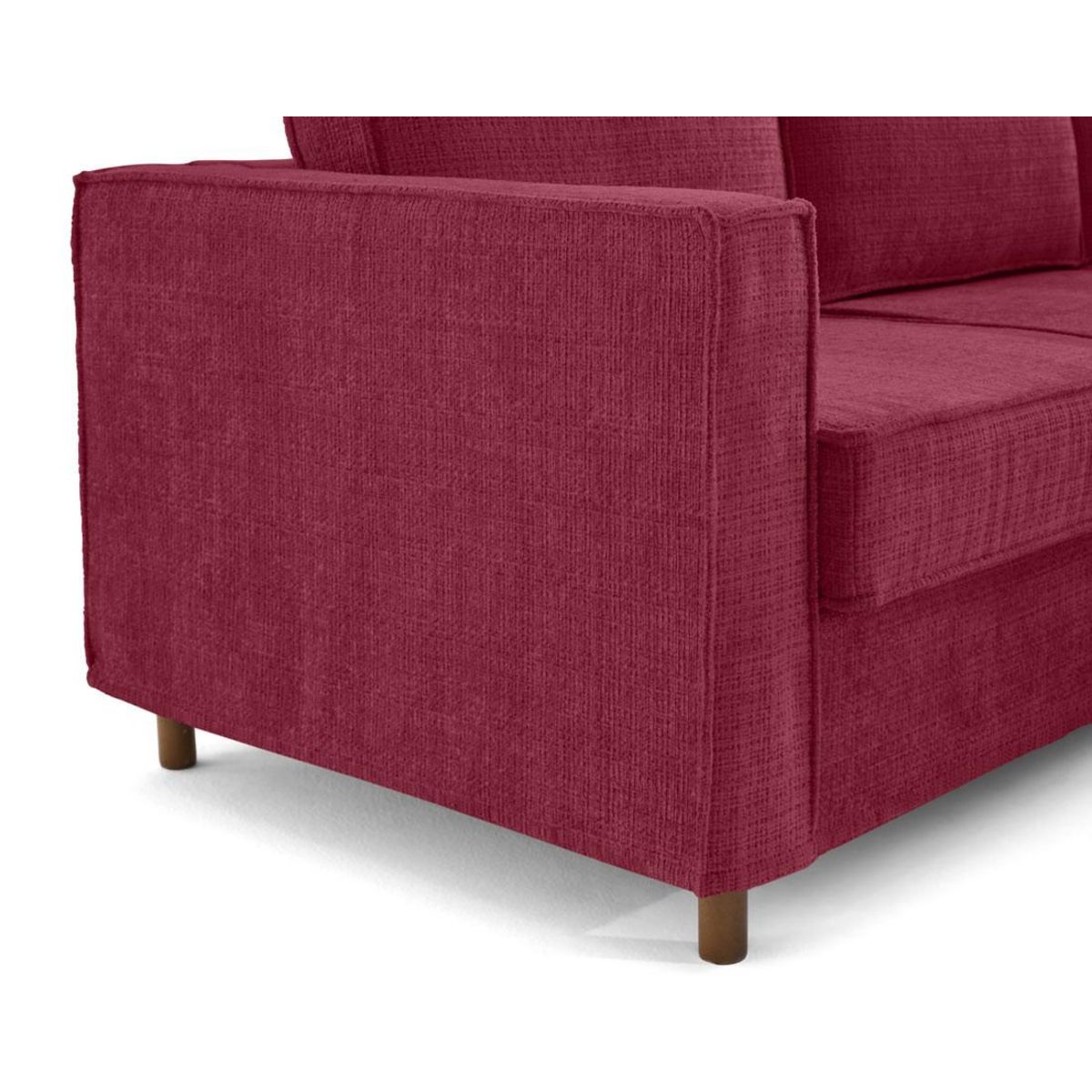 LISA DESIGN Jake - canapé déhoussable d'angle droit 5 places en velours texturé