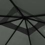 Voir la diapositive 3 : VIDAXL Belvedere a revetement de poteaux 3x3x2,6 m Anthracite 160 g/m^2