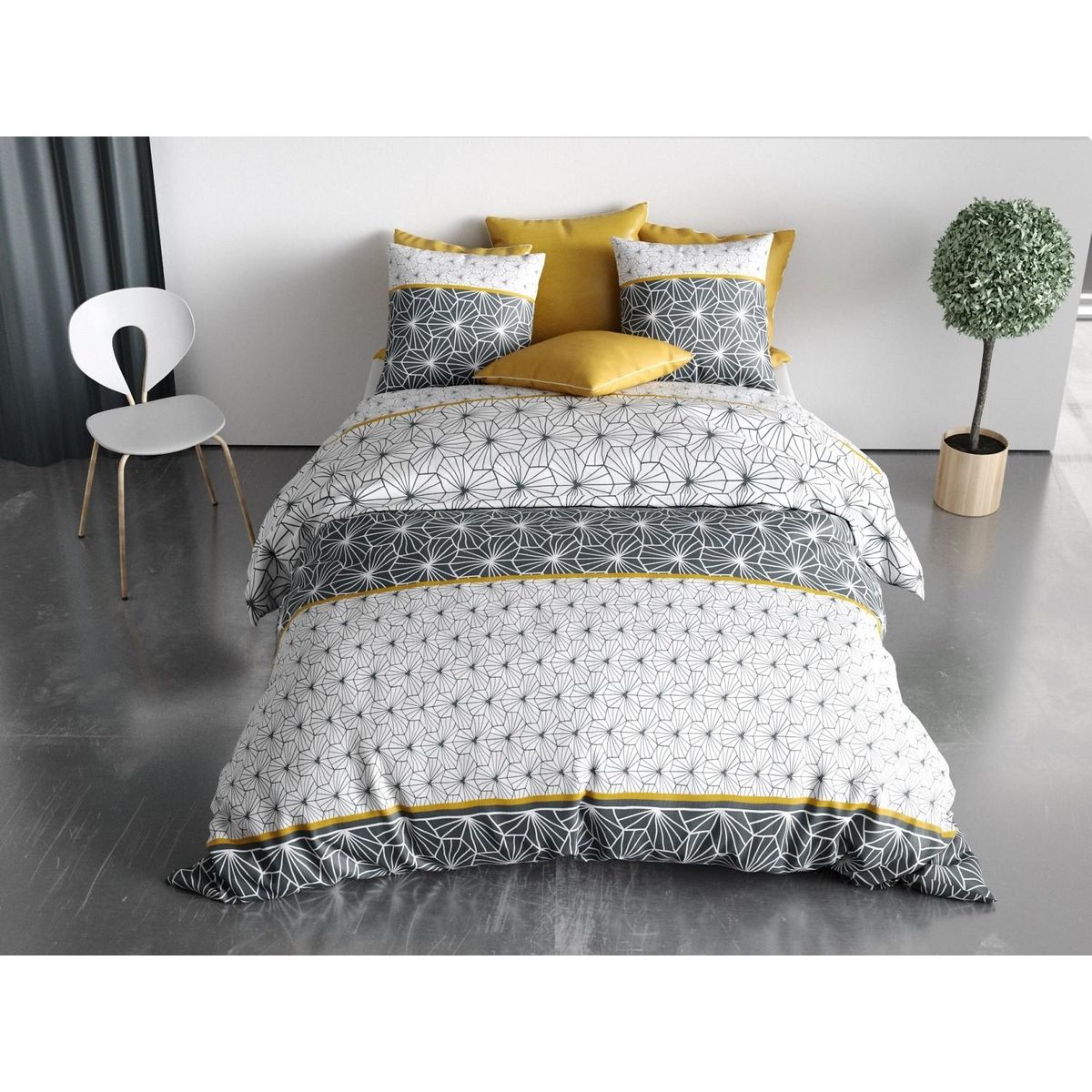 Les Ateliers du Linge Parure de lit 100% coton 57fils mijo