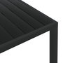 Voir la diapositive 4 : VIDAXL Table de jardin Noir 185 x 90 x 74 cm Aluminium et WPC