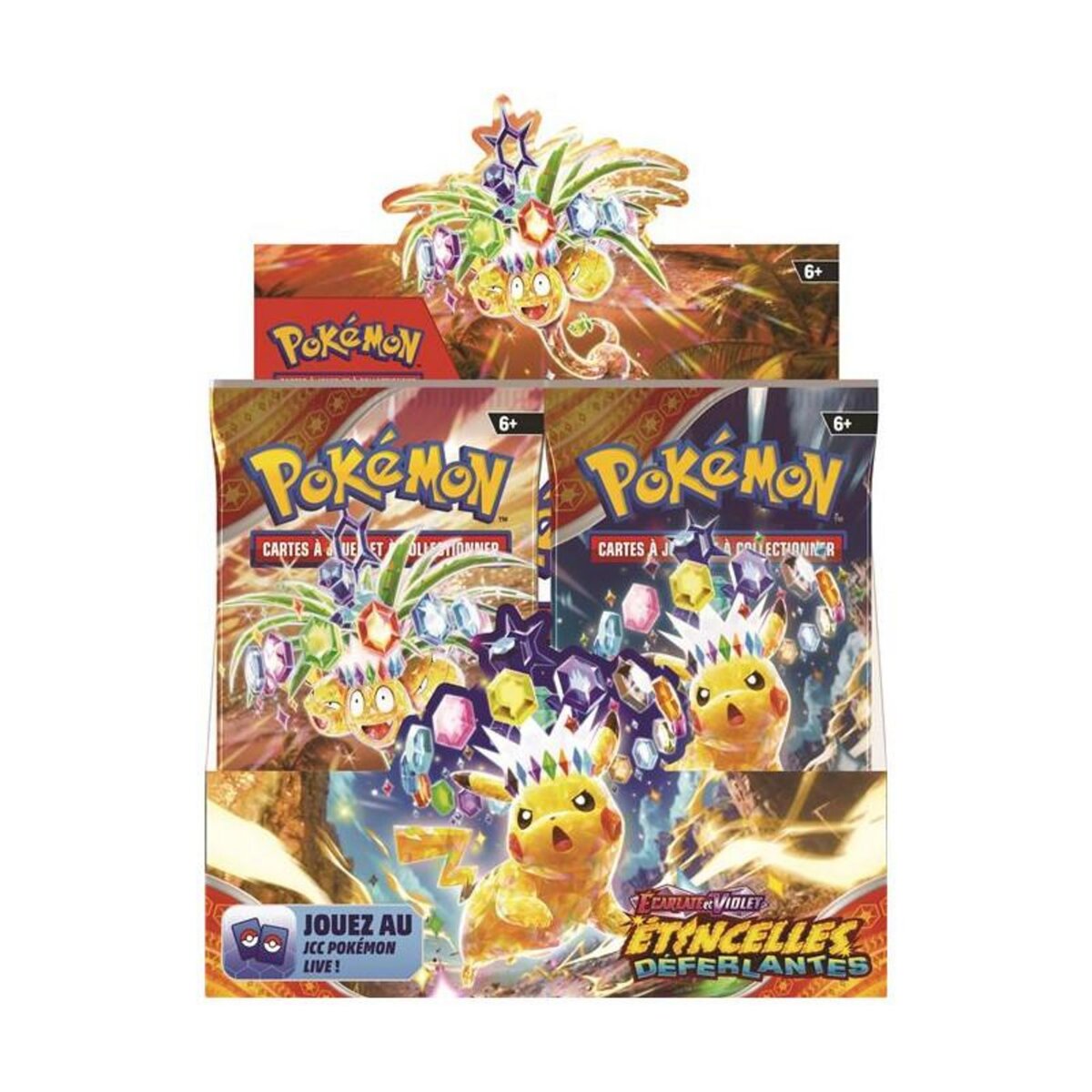 Pokemon Cartes à collectionner Pokémon EV08 Booster Modèle aléatoire
