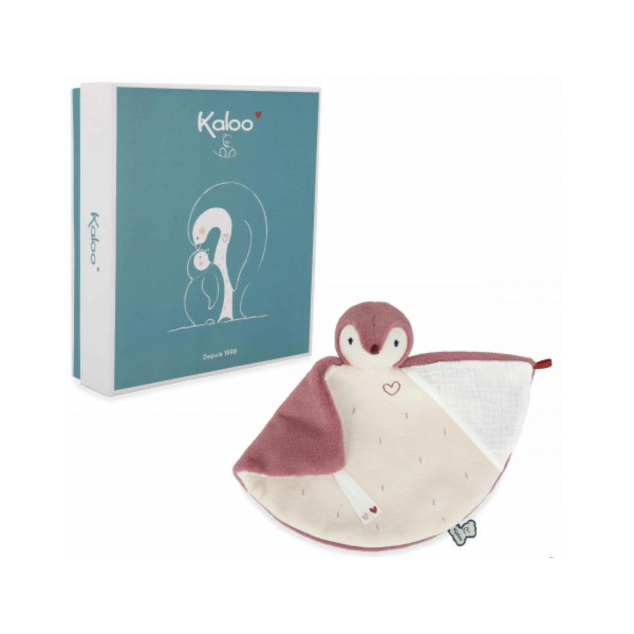 Kaloo Doudou manchot - rose -