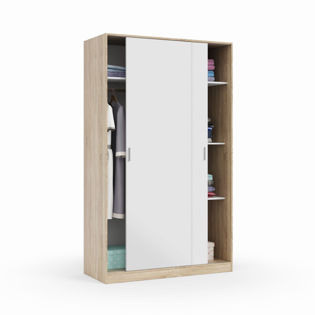 Armoire 2 Portes Coulissantes L120 x H 200 cm BOGUS