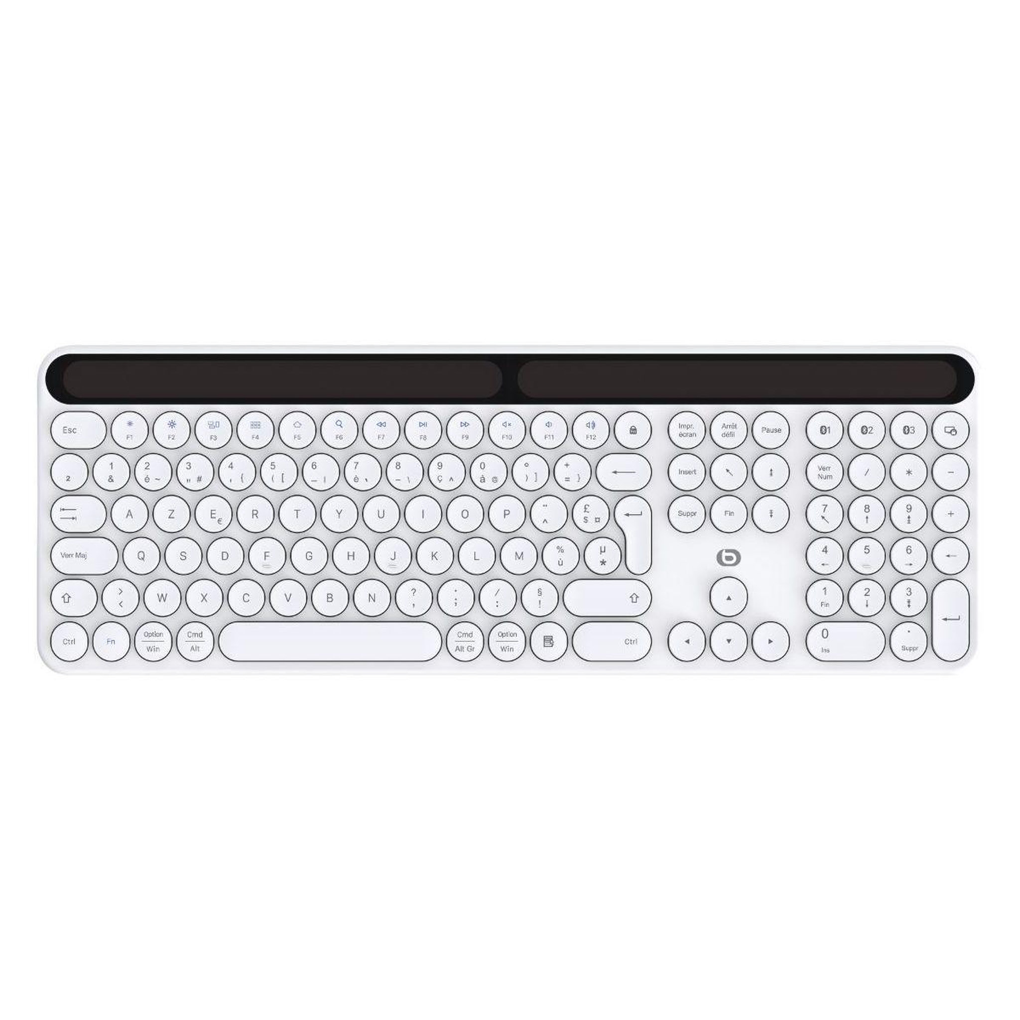 ESSENTIEL B Clavier sans fil solaire skw blanc