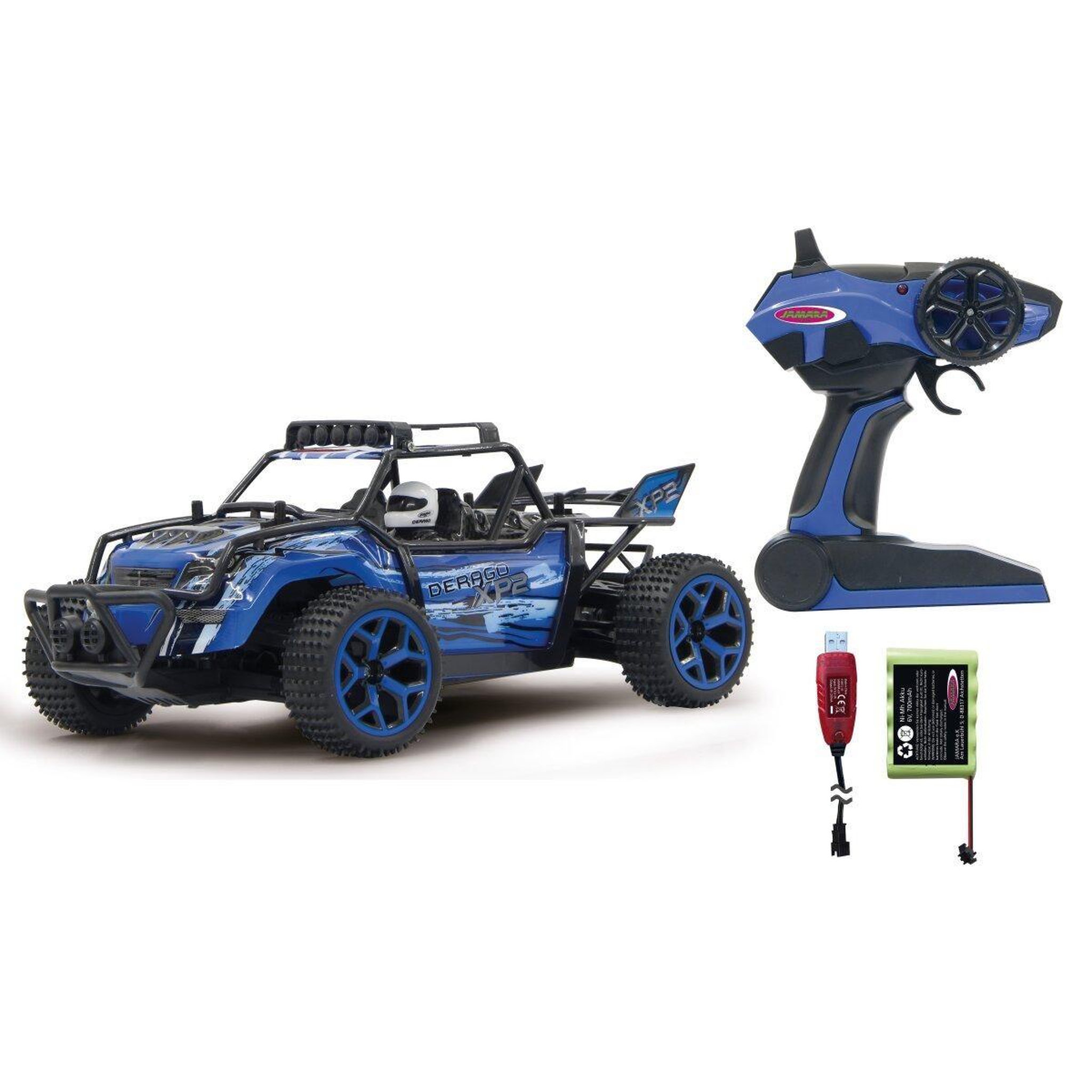 Voir la diapositive 3 : Jamara Derago xp2 4x4 bleu télécommandé