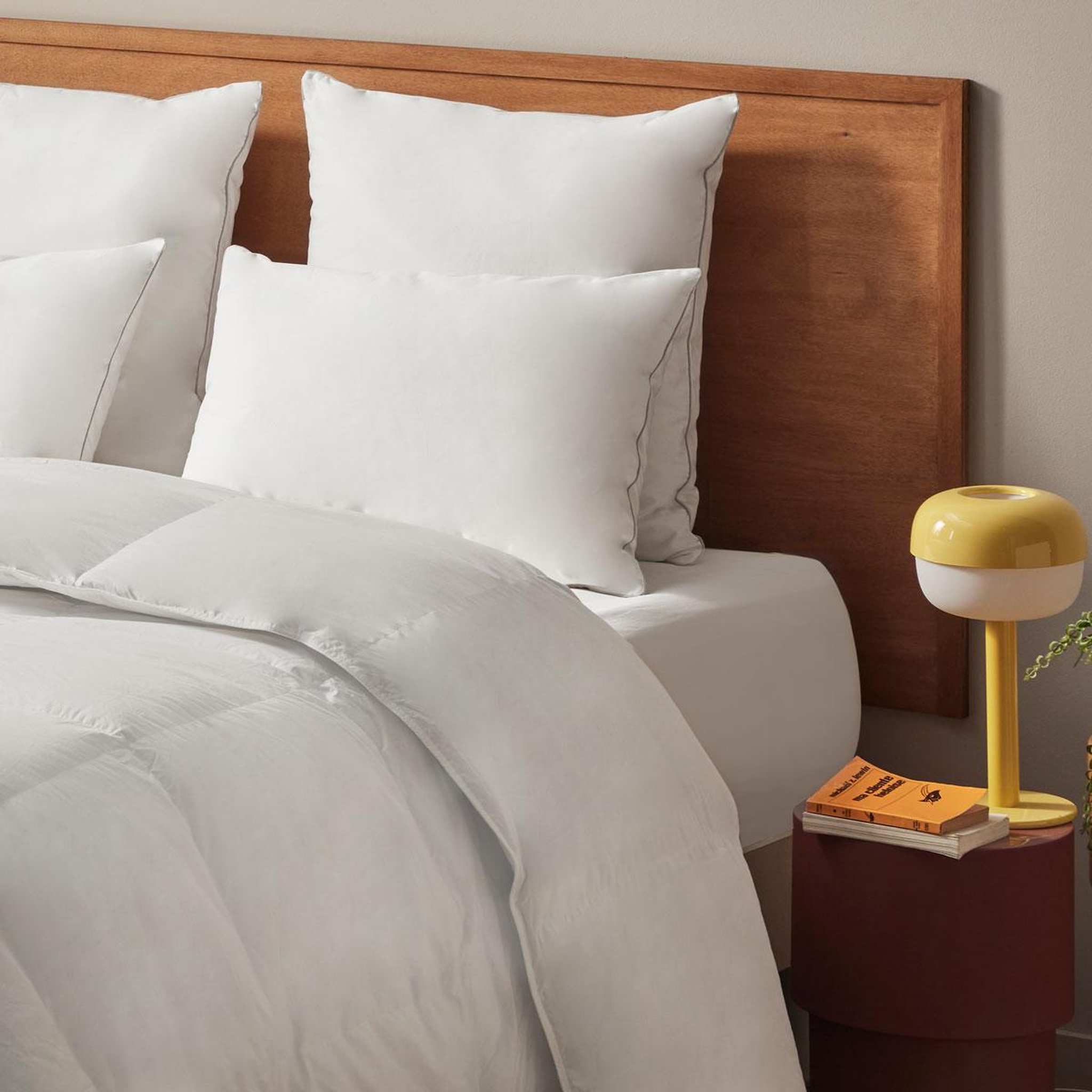 DUNLOPILLO Oreiller luxe douillet - medium. Coloris disponibles : Blanc