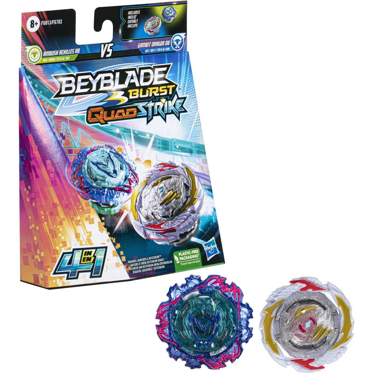 HASBRO Pack Dual Burst Qualdrike Beyblade 