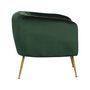 Voir la diapositive 3 : Habitat et Jardin Fauteuil en velours  Diana  - 1 place - Vert