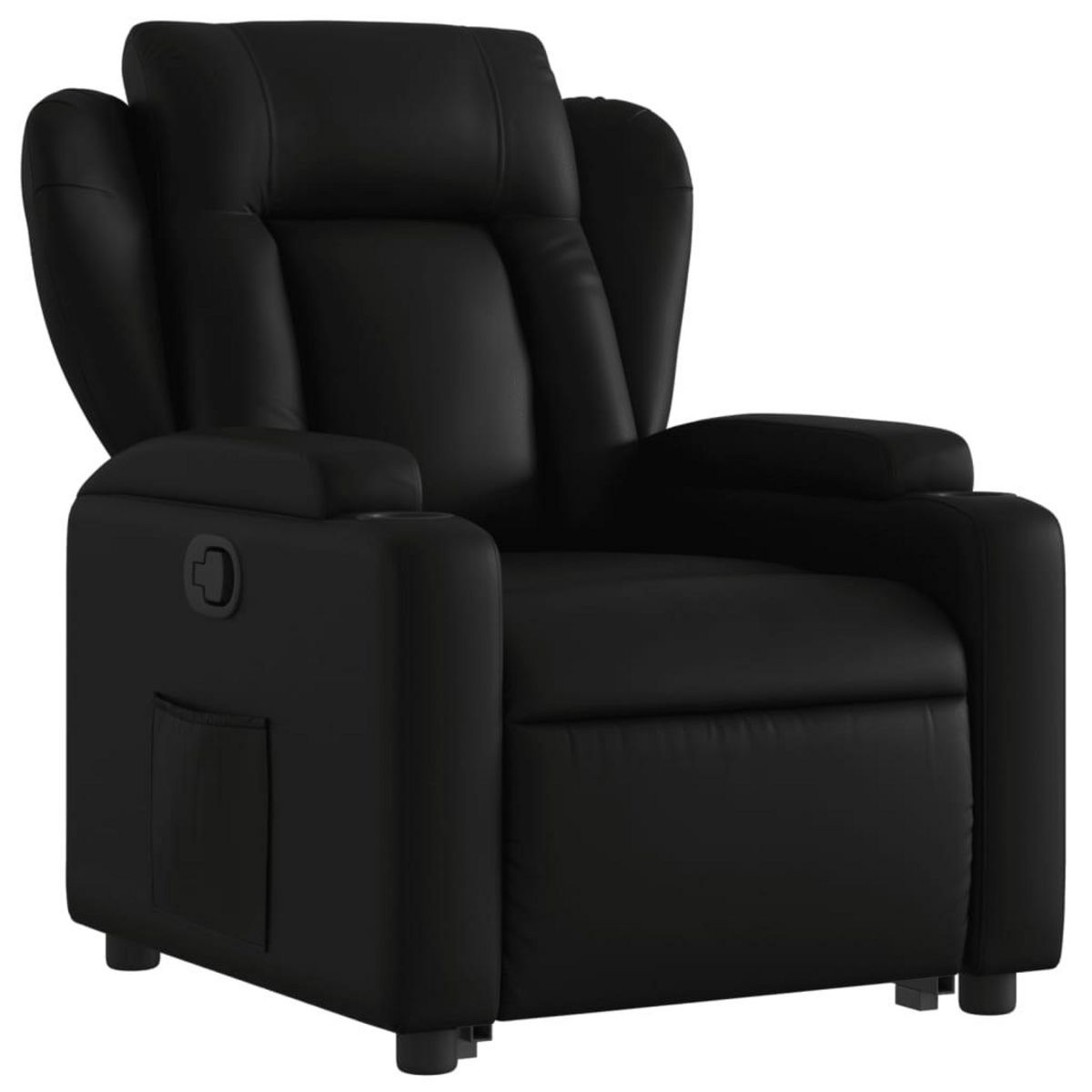 VIDAXL Fauteuil inclinable Noir Similicuir