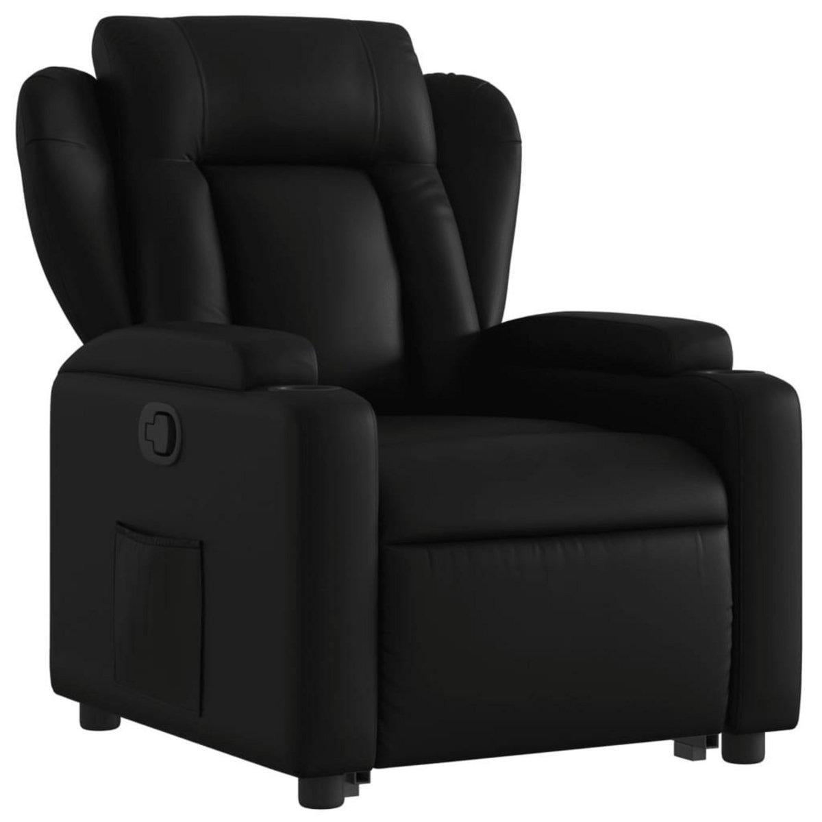VIDAXL Fauteuil inclinable Noir Similicuir