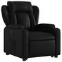 Voir la diapositive 4 : VIDAXL Fauteuil inclinable Noir Similicuir