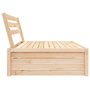 Voir la diapositive 4 : VIDAXL Canape central de jardin 120x80 cm bois de pin massif