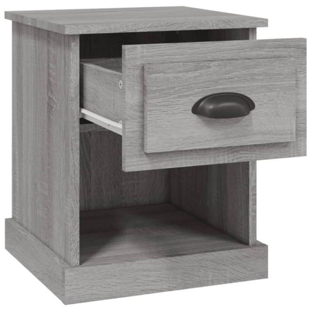 VIDAXL Table de chevet sonoma gris 39x39x47,5 cm bois d ingénierie