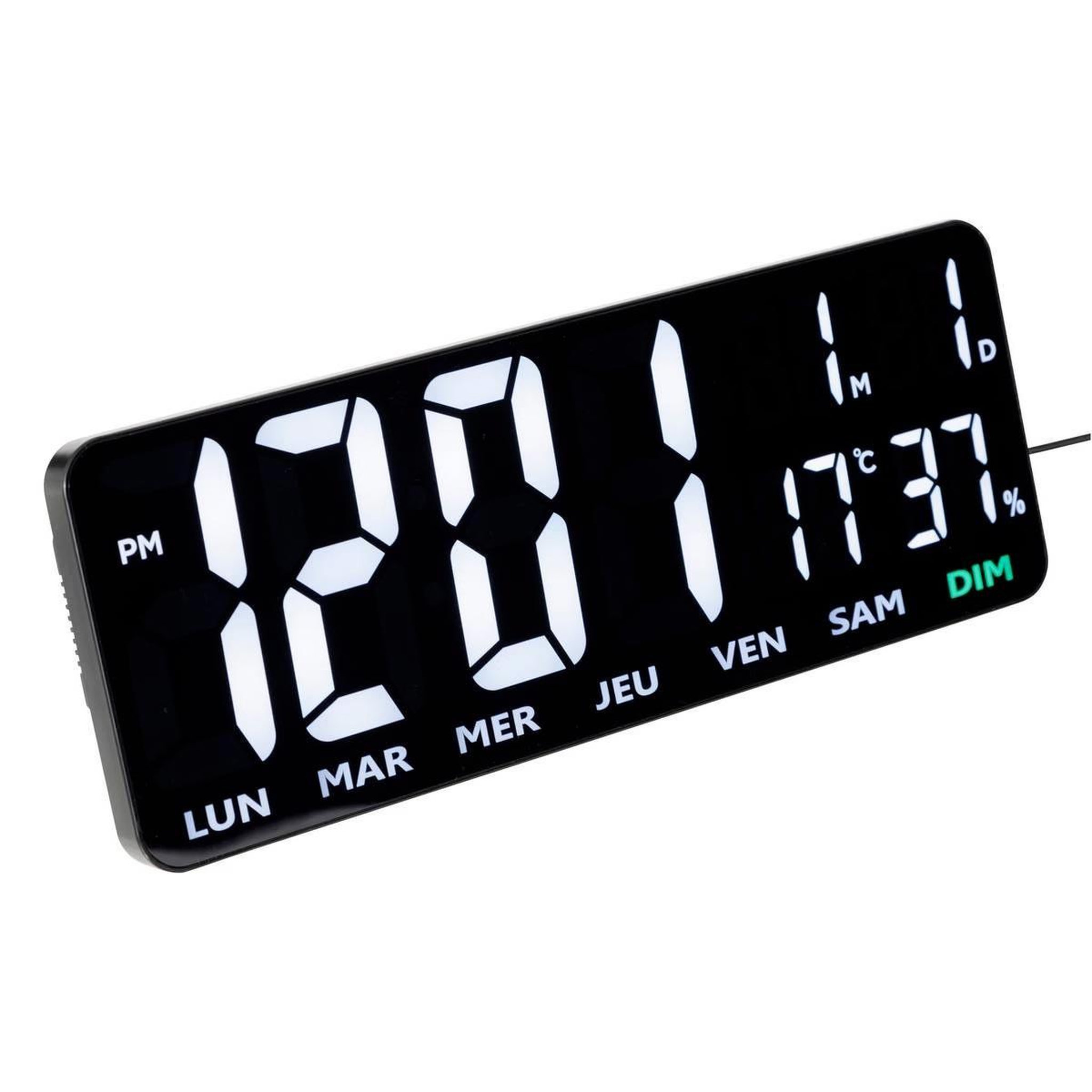 ATMOSPHERA Horloge digitale design  garrett  35cm noir