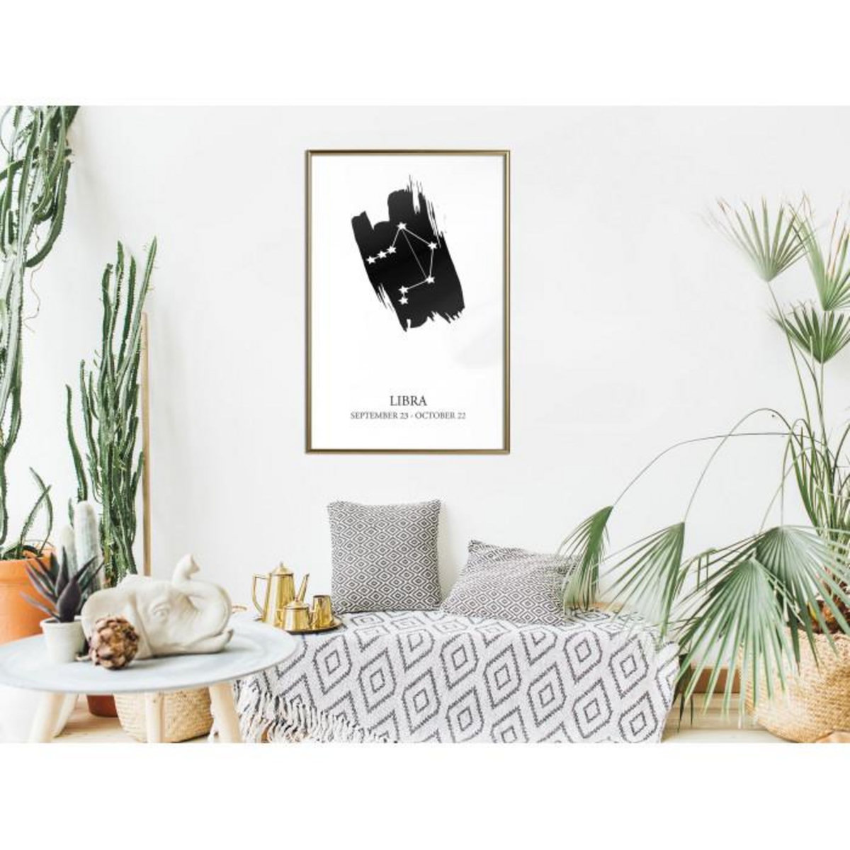 Paris Prix Affiche Murale Encadrée  Zodiac Libra I