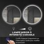 Voir la diapositive 5 : KLEANKIN Miroir rond lumineux LED de salle de bain 70 cm avec éclairage interrupteur tactile système antibuée miroir mural LED à luminosité réglable 35 W gris