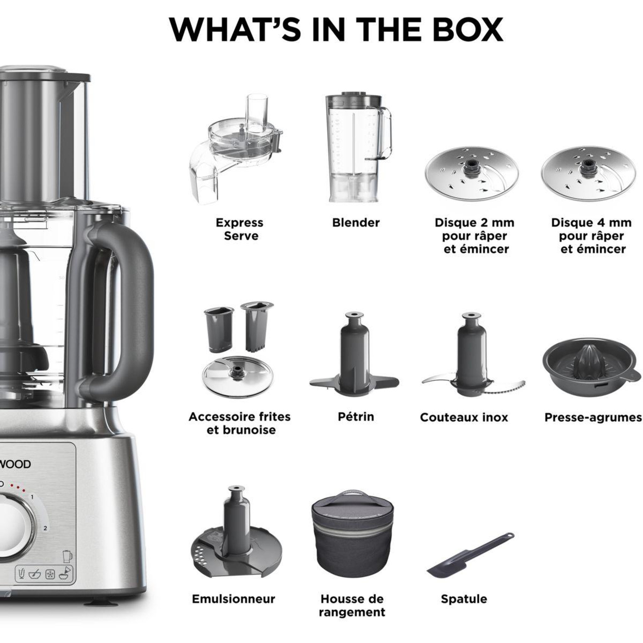 Voir la diapositive 3 : KENWOOD Robot multifonction fdp65.820si multipro express