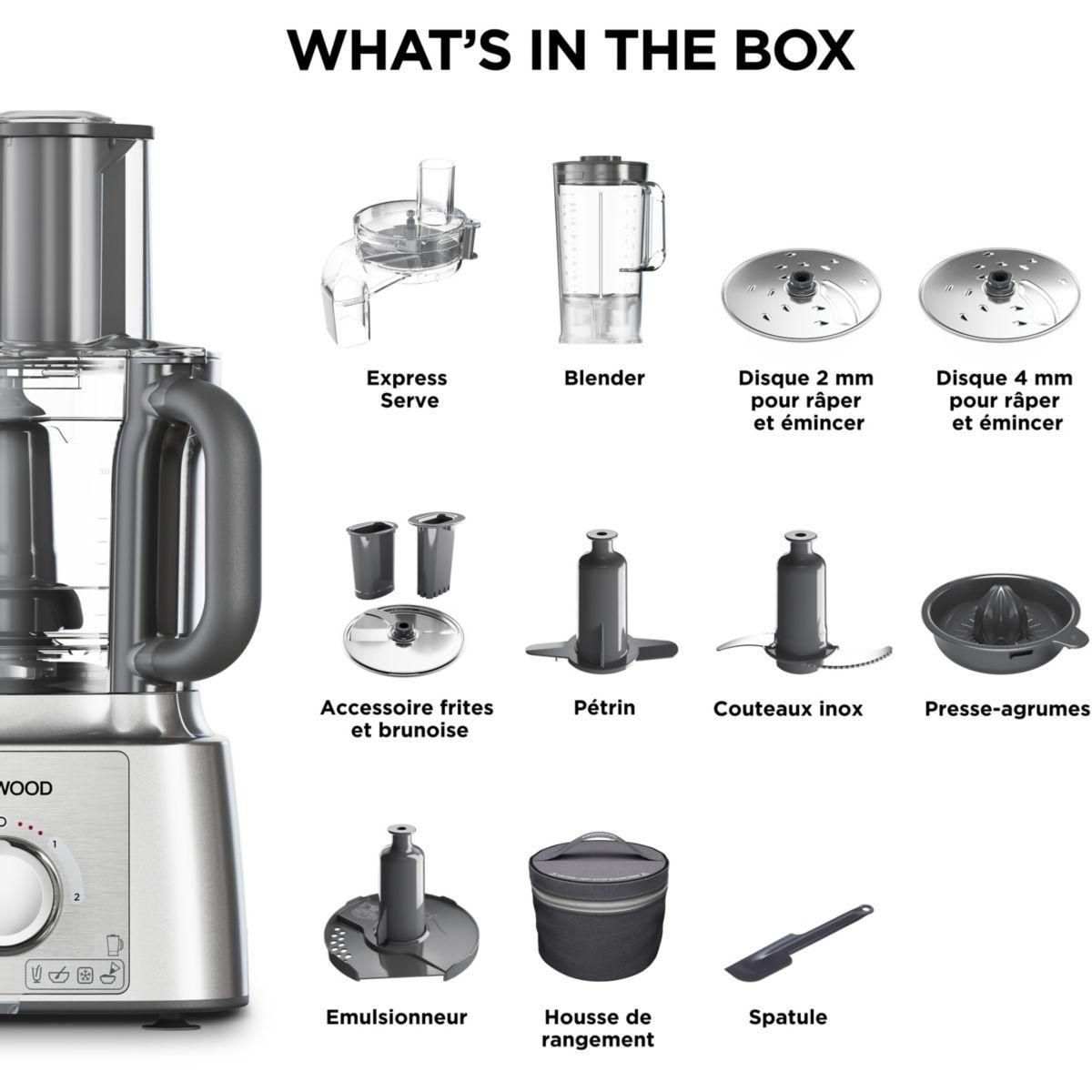 KENWOOD Robot multifonction FDP65.820SI Multipro Express