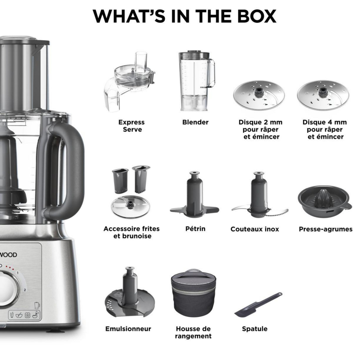 KENWOOD Robot multifonction FDP65.820SI Multipro Express