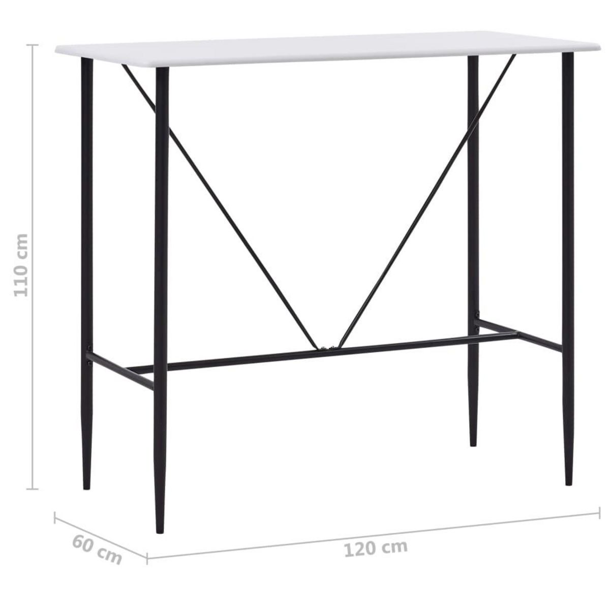 VIDAXL Ensemble de bar 5 pcs Tissu Noir