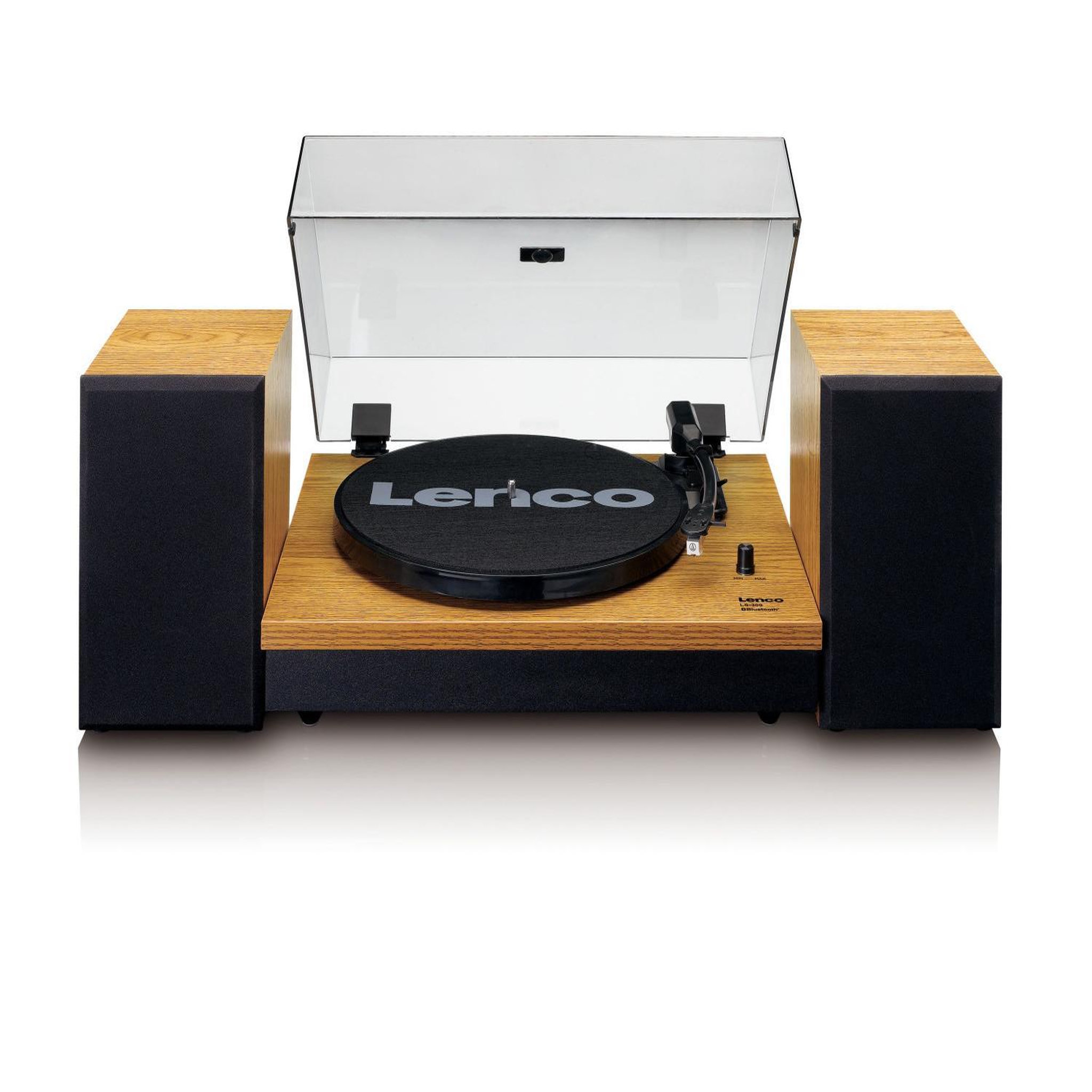 Voir la diapositive 3 : Lenco Platine vinyle Lenco LS-300 avec haut-parleurs en bois
