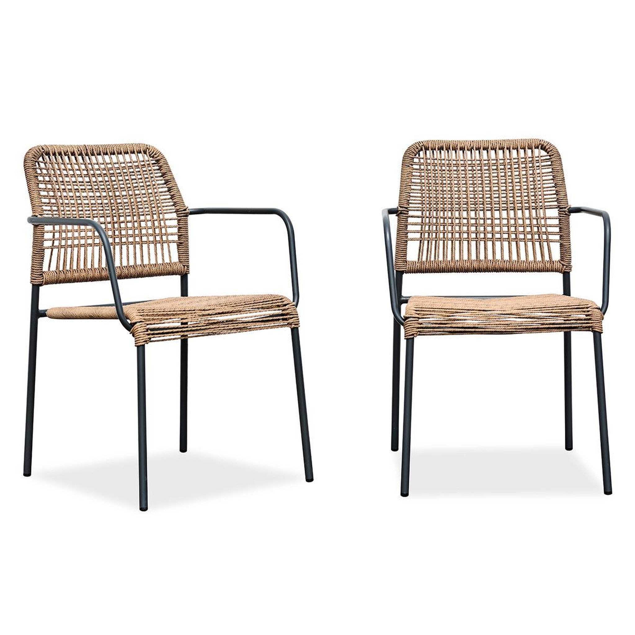 Paris Prix Lot de 2 fauteuils de jardin  marceau  78cm naturel