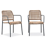 Paris Prix Lot de 2 Fauteuils de Jardin  Marceau  78cm Naturel