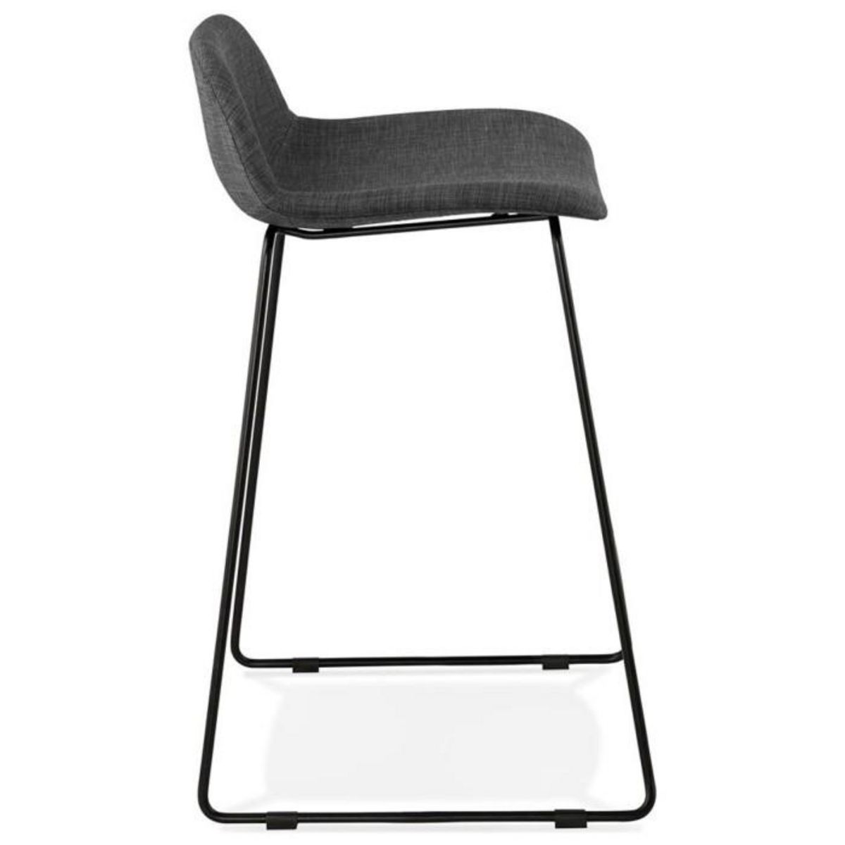 Paris Prix Tabouret de Bar Design  Sochi  85cm Gris Foncé & Noir