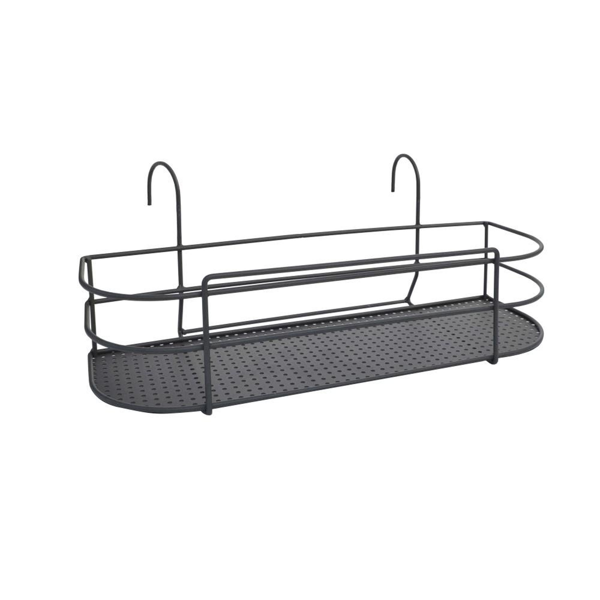 CENTRALE BRICO Support de plantes design anthracite 60 x 24,5 - Pf bac 19,5 cm - Acier époxy