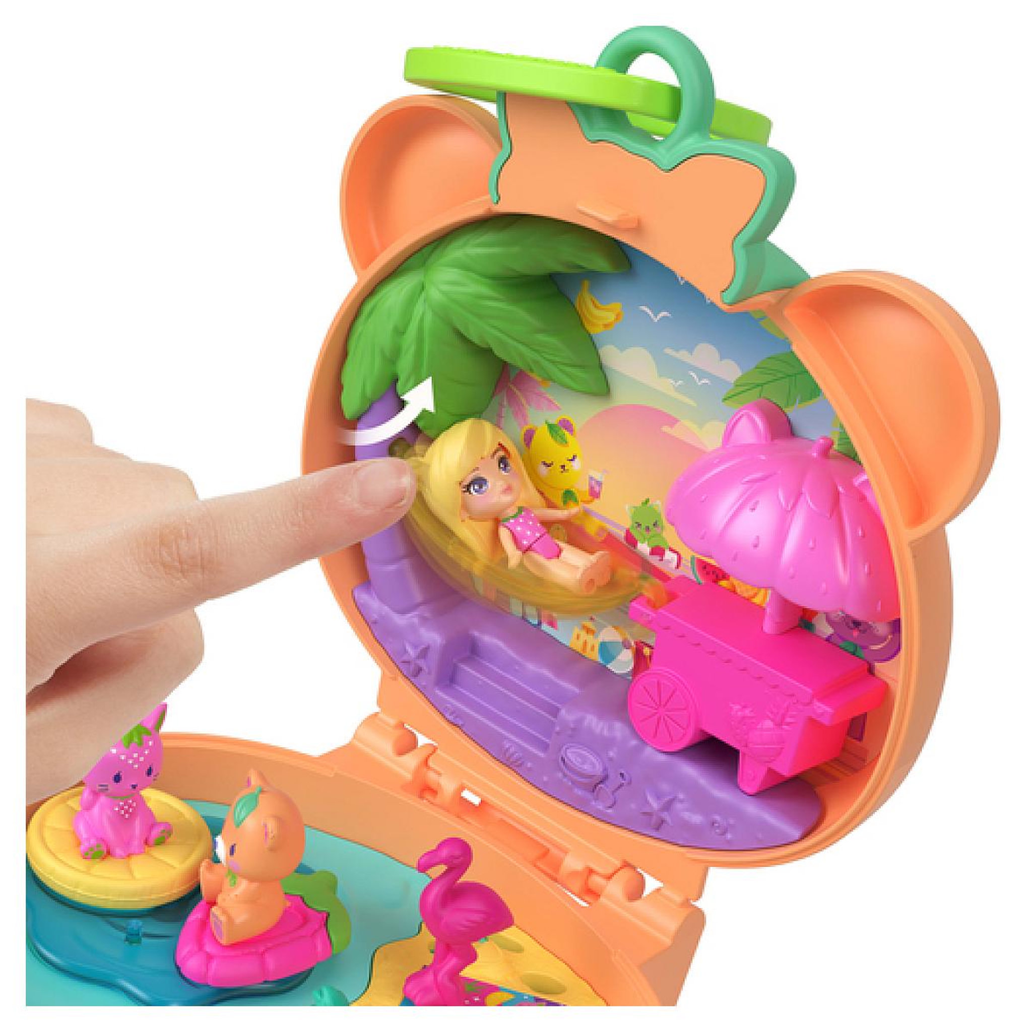 Voir la diapositive 4 : MATTEL Polly Pocket – Coffret Ourson Tout Doux