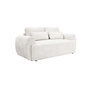Voir la diapositive 1 : BEST MOBILIER Mahina - canapé droit 2 places - en tissu bouclette