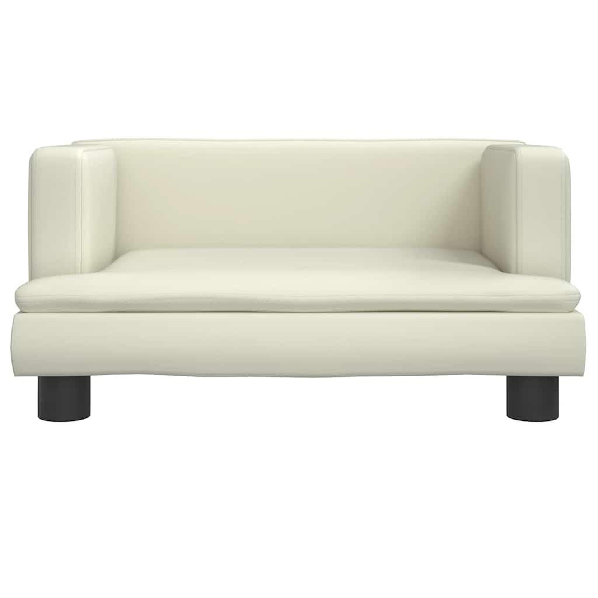 Voir la diapositive 3 : VIDAXL Lit pour chien creme 60x40x30 cm similicuir