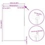 Voir la diapositive 6 : VIDAXL Store enrouleur occultant 120 x 175 cm blanc
