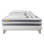 Voir la diapositive 2 : SEPTNUITS PACK matelas + sommier Memo Plus Mémoire de forme 3 zones + 2 oreillers + couette