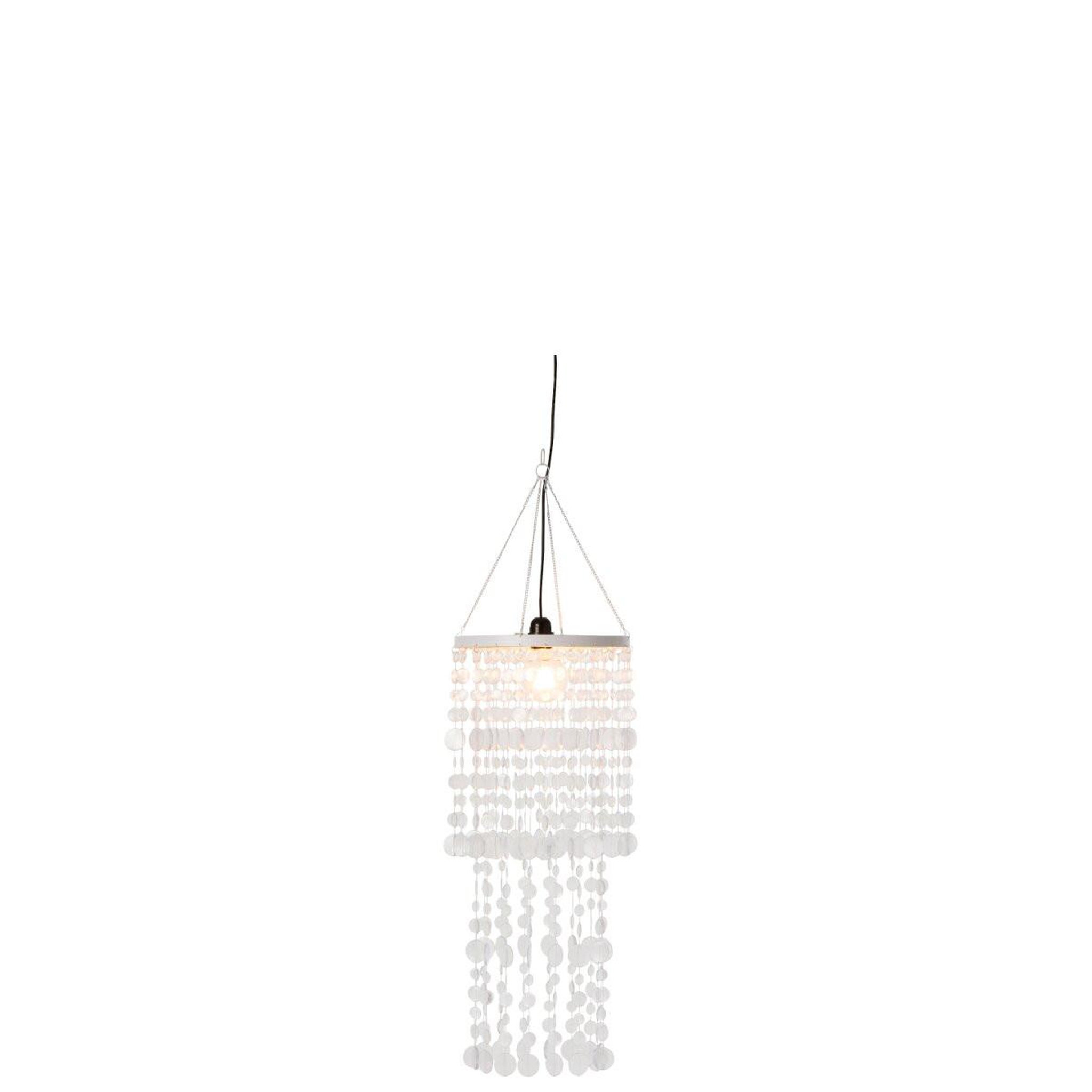 Voir la diapositive 2 : J-LINE Abat-jour suspension perles  tycho  70cm transparent