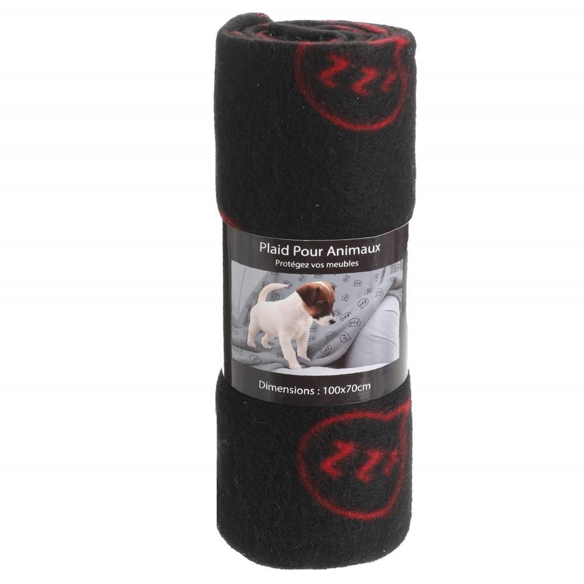 Voir la diapositive 2 : MON AMI LUKI Plaid imprime pour chien