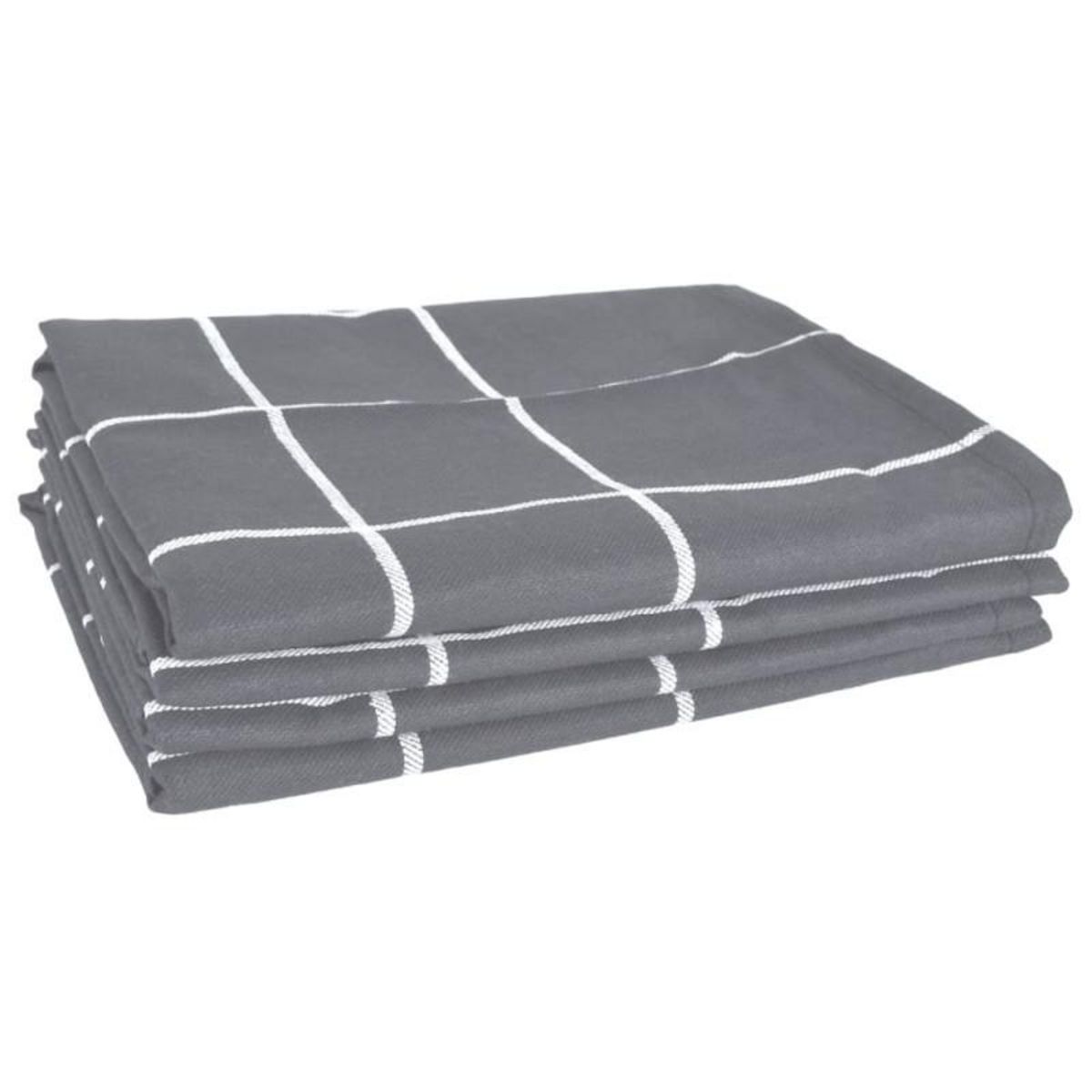 VIDAXL Ensemble de serviettes 12 pcs gris coton