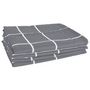 Voir la diapositive 5 : VIDAXL Ensemble de serviettes 12 pcs gris coton