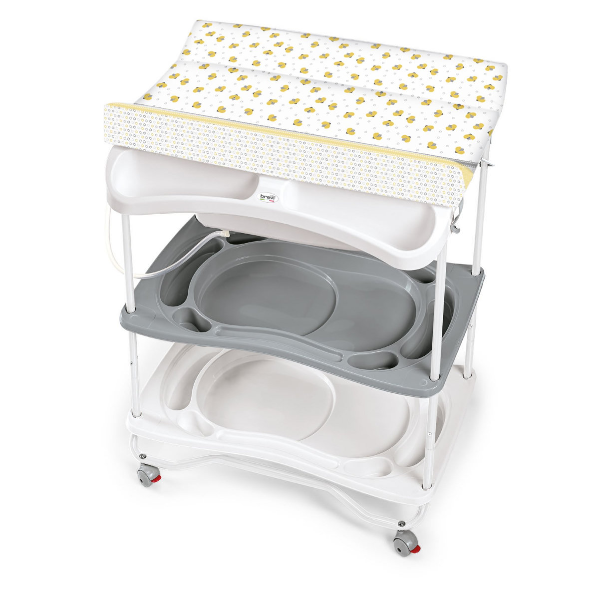 BREVI Table à langer avec baignoire Atlantis Liloo l'abeille