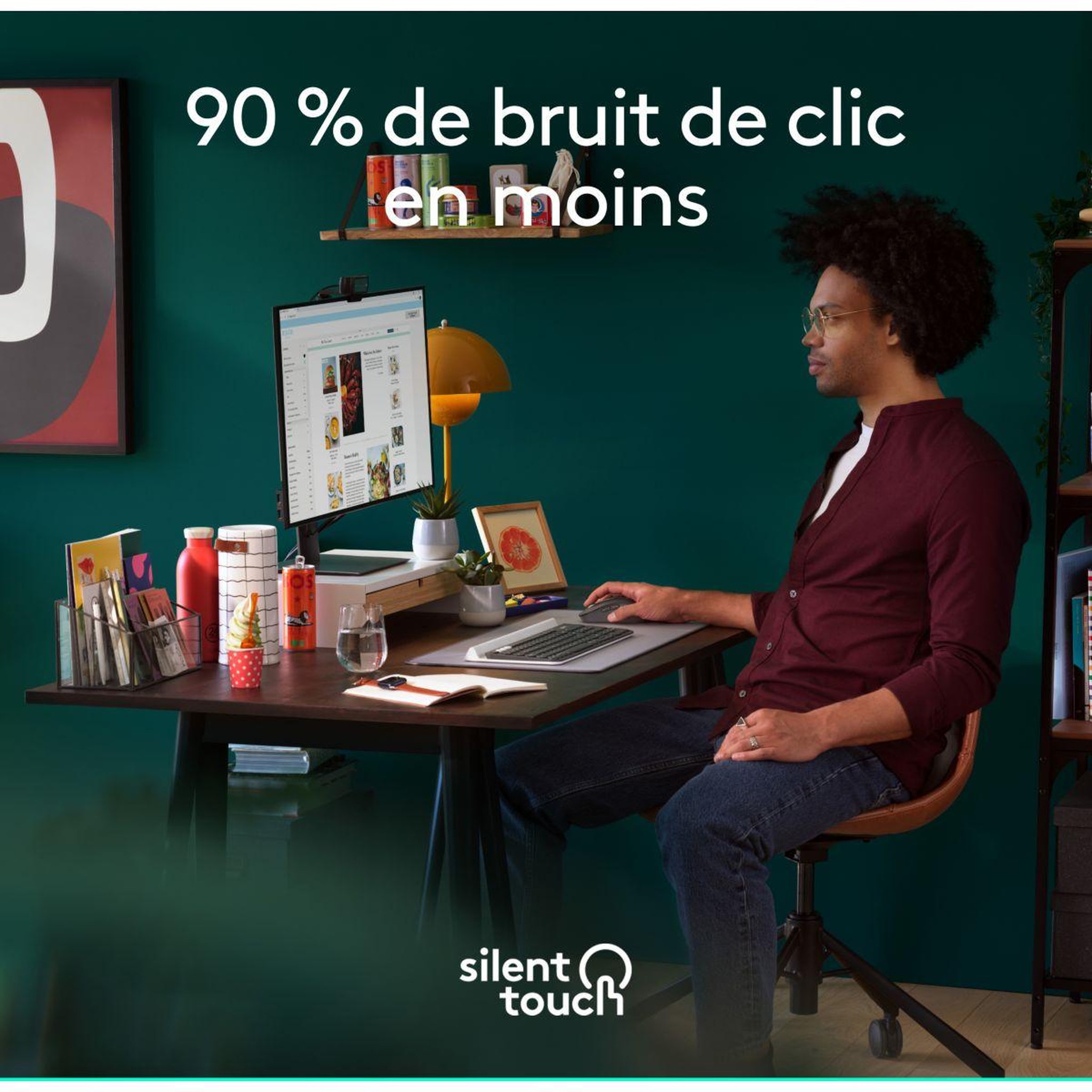 Voir la diapositive 4 : Logitech Souris sans fil signature plus m750 l