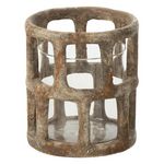 Paris Prix Photophore Antique en Résine  Creta  14cm Multicolore