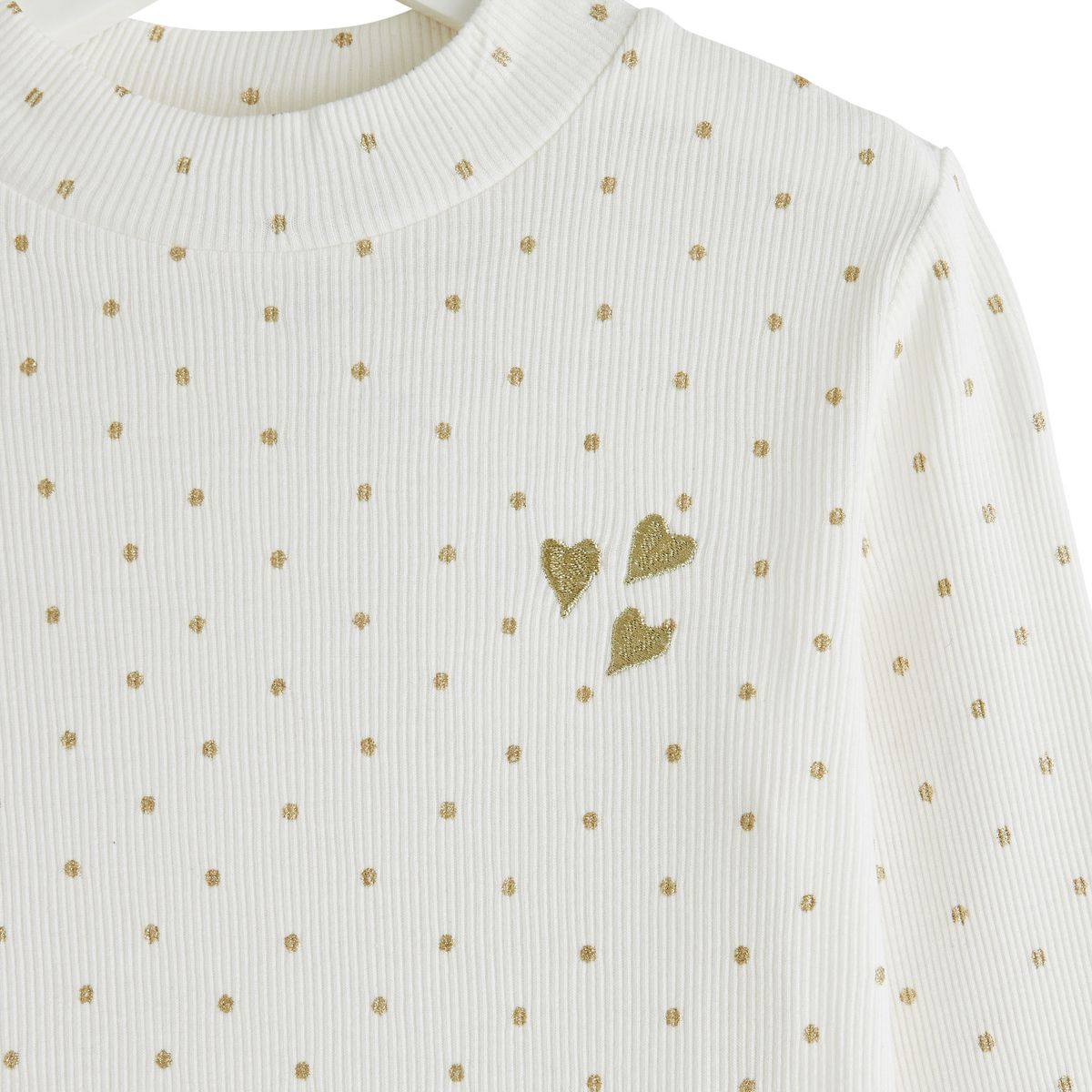 IN EXTENSO T-shirt manches longues à pois fille