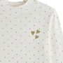 Voir la diapositive 2 : IN EXTENSO T-shirt manches longues à pois fille