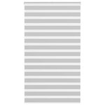 VIDAXL Store zebre gris clair largeur du tissu 120,9 cm polyester