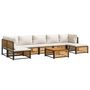 Voir la diapositive 2 : VIDAXL Salon de jardin avec coussins 8 pcs bois massif d'acacia