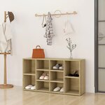 VIDAXL Banc a chaussures Chene sonoma 103x30x54,5 cm Bois d'ingenierie