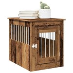VIDAXL Meuble de cage chiens vieux bois 55x75x65 cm bois d'ingenierie