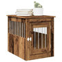 Voir la diapositive 1 : VIDAXL Meuble de cage chiens vieux bois 55x75x65 cm bois d'ingenierie